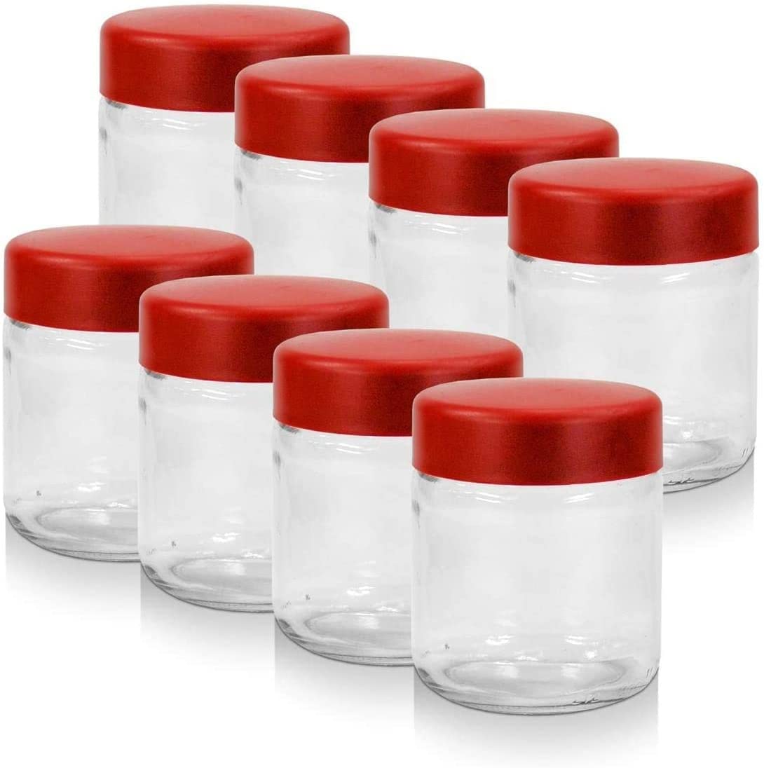 Severin EG 3529 Replacement Glasses (8 Glasses with Lids to Fit JG3519)