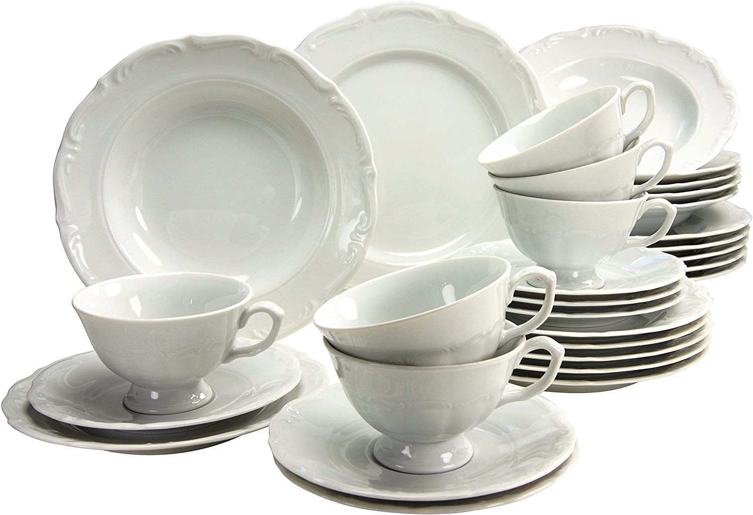 Creatable 18-Piece Maria Theresia Kaffeeservice, Multi-Colour