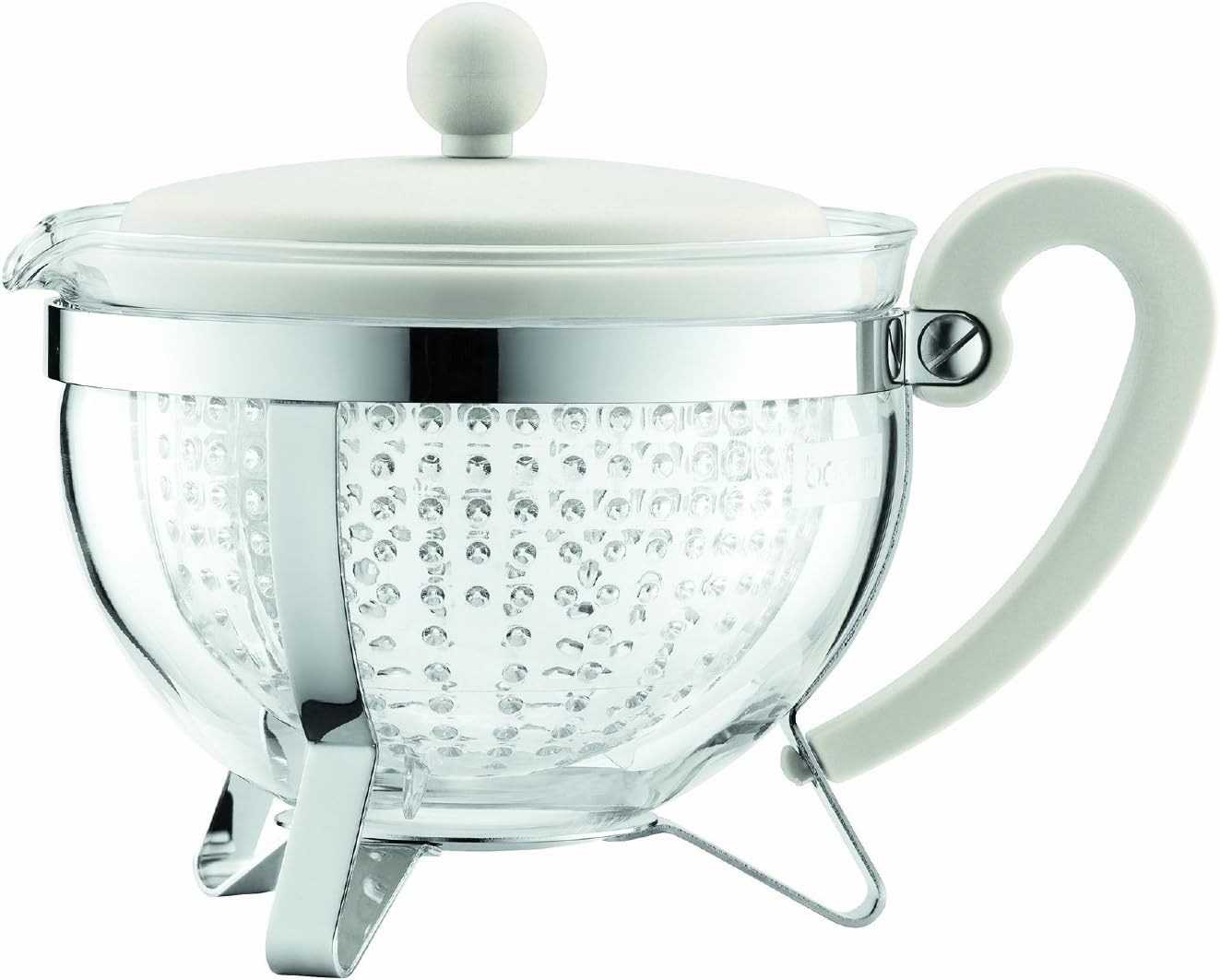 Bodum Chambord Teapot (Coloured Plastic Lid, Filter, Heat Resistant), 1,0 L
