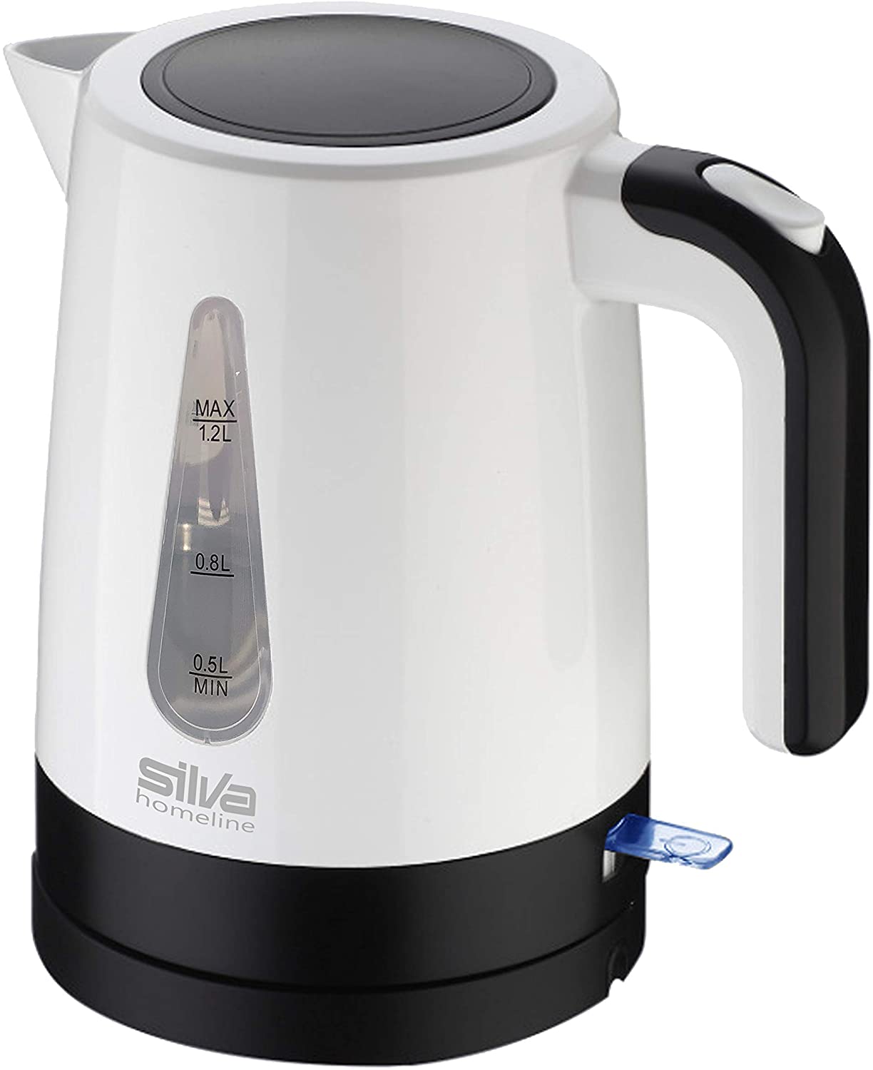 Silva-Homeline KL 1025 Kettle, Plastic, 1.2 Litres, Black & White