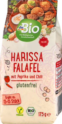 dmBio Dry mix Harissa - Falafel, 175 g