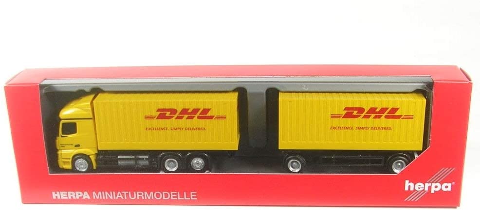 Herpa 311809 - Mercedes-Benz Actros  18 Streamspace 2.3 Cargo Box Trailer-