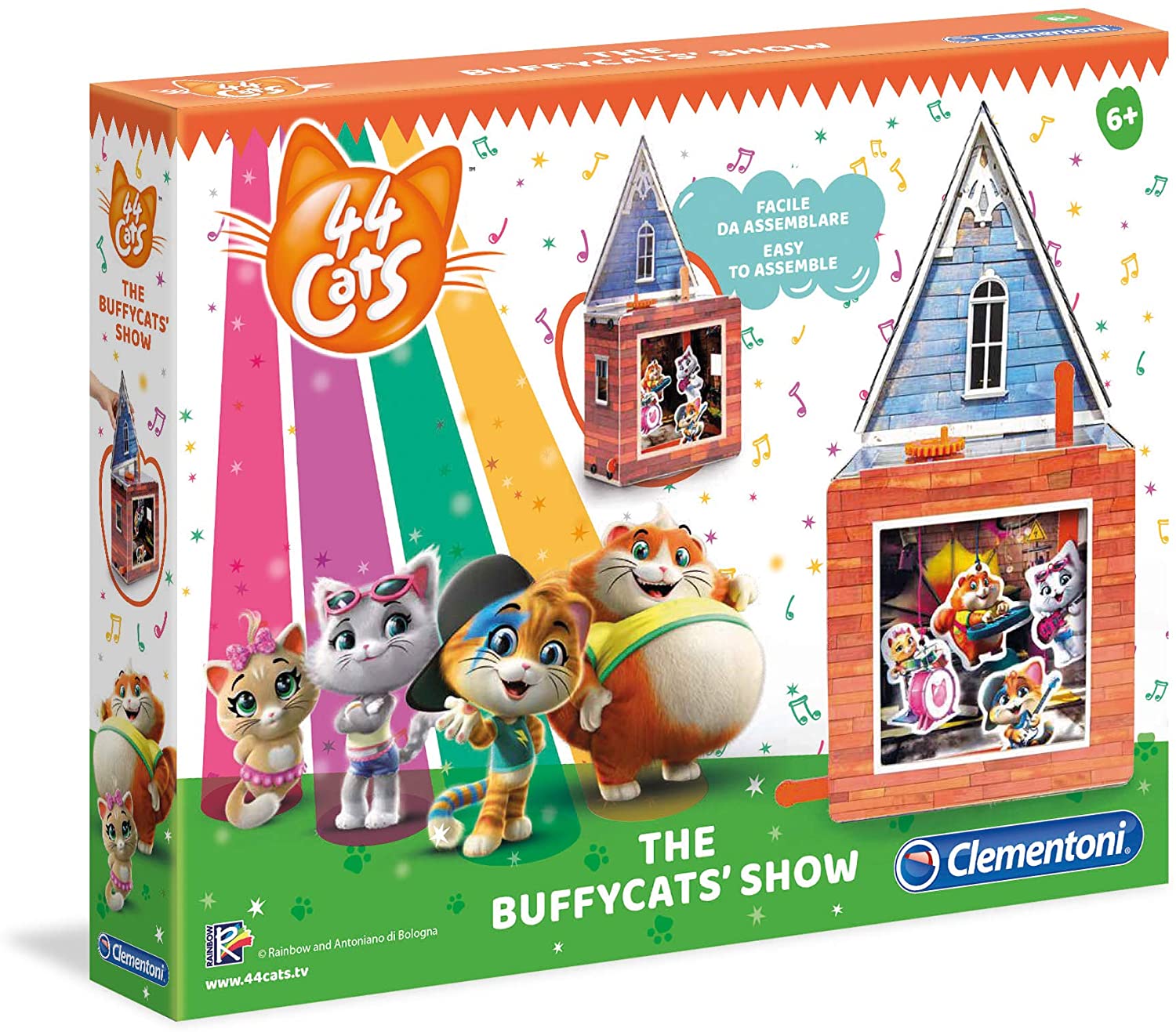Clementoni-44 Gatti-Il Garage Of The Cats Multi-Coloured 18574