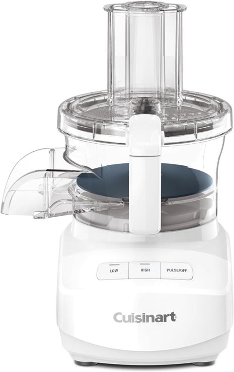 Cuisinart 9 Cup Continuous Feed Food Processor with Fine and Medium Reversible Chopping and Cutting Disc, Universal Blade, Continuous Feed Attachment and Storage