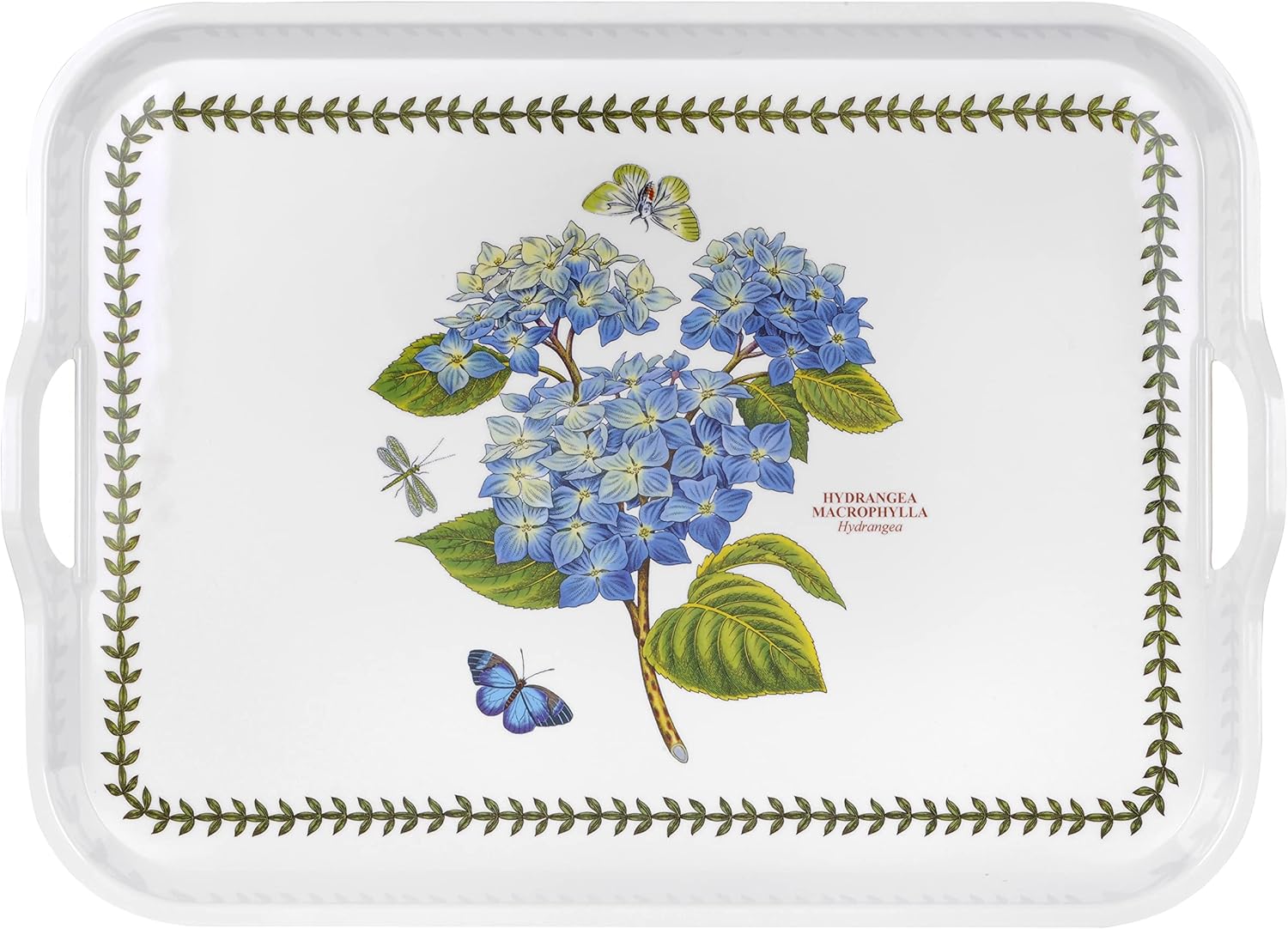 Pimpernel BG Handled Serving Tray-Hydrangea