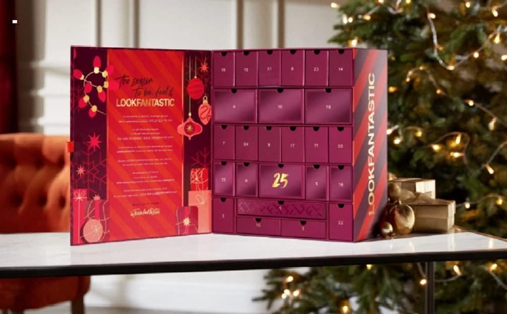 LOOKFANTASTIC Advent Calendar 2021 Women Beauty Cosmetics Advent Calendar, 24 Gifts Value €500 Care, Christmas Calendar Women, Advent Calendar Women