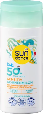 SUNDANCE Sunscreen for Kids, Sensitive SPF 50+, Travel Size, 50 ml