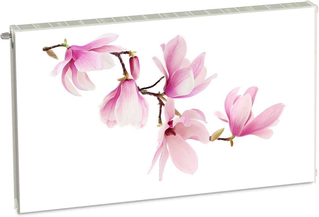 decorwelt Magnetic Radiator Cover Radiator Cover Rose Flowers 100 x 60 cm Heating Cover Cover Magnetic Cover Mat Fridge Made of Flexible Magnet Digital Print
