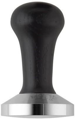 Motta 8150/B Tamper Base Stainless Steel Convex 2.28 Inches Handle Black