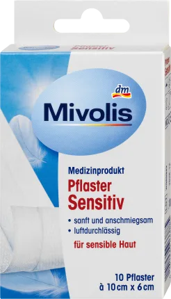 Mivolis Plaster sensitive 10 cm x 6 cm, 1 m