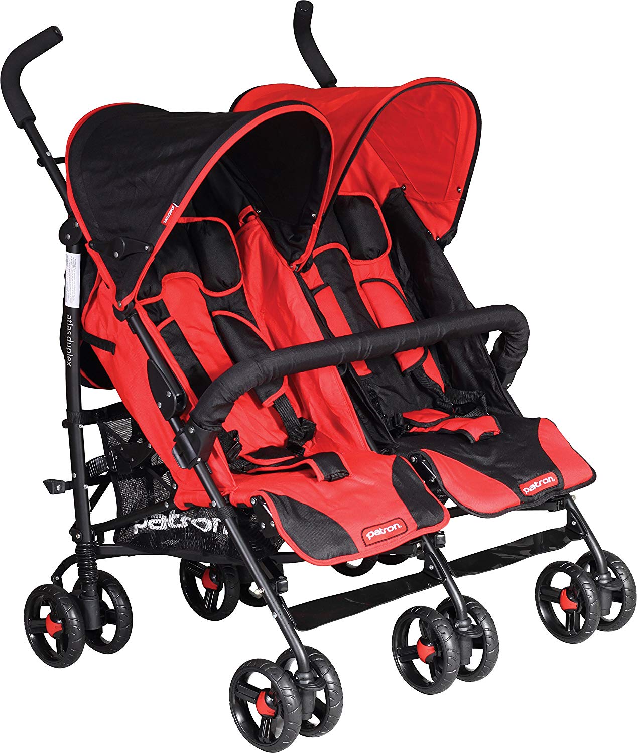 Patron Atlas Duplex G1463Y90YAAX4964B Buggy for Twins, Ruby Red