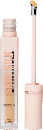 Revolution Concealer Skin Silk Under Eye Brightener Medium Yellow, 4 ml