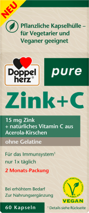 Doppelherz Zinc + C capsules 60 pcs, 30 g