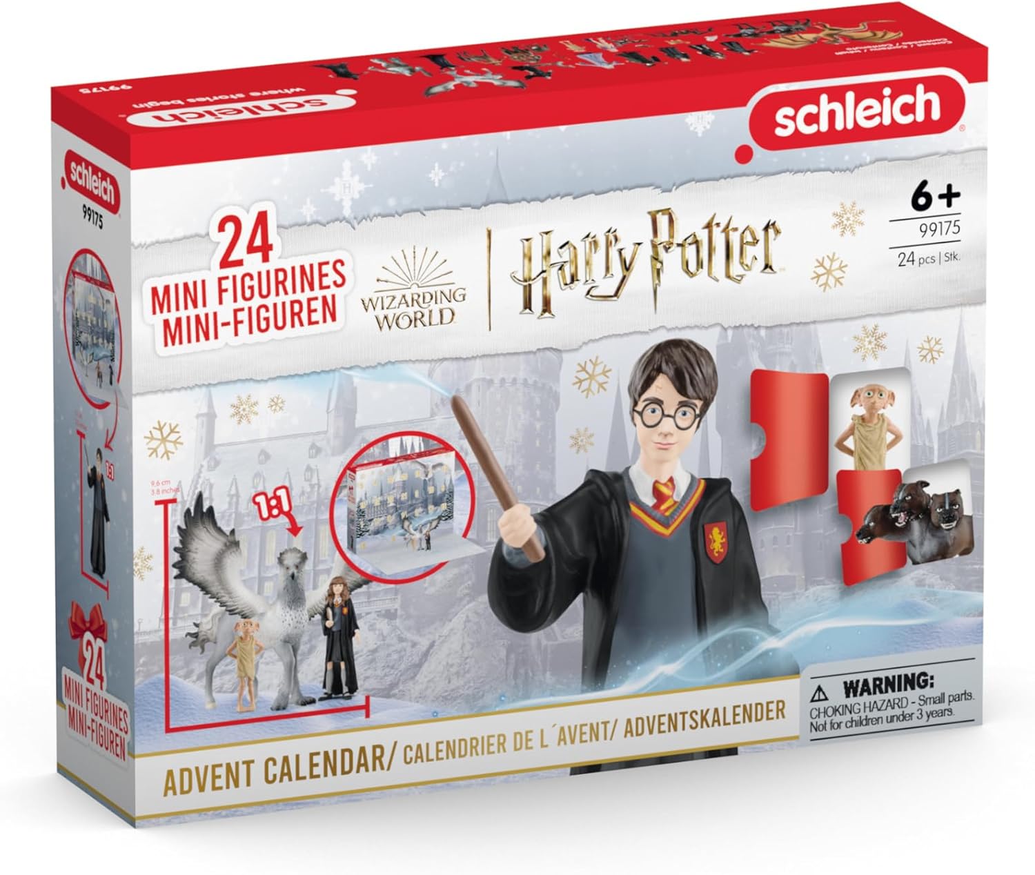 Schleich 99175 Harry Potter Advent Calendar 2024, from 6 Years, Harry Potter, Playset, 37 x 9 x 28.7 cm
