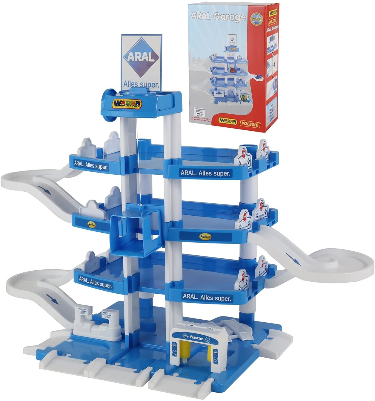 Polesie 46086 4 Floor Aral Parking Garage Toy 39.5 X 59 X 16.5 Cm