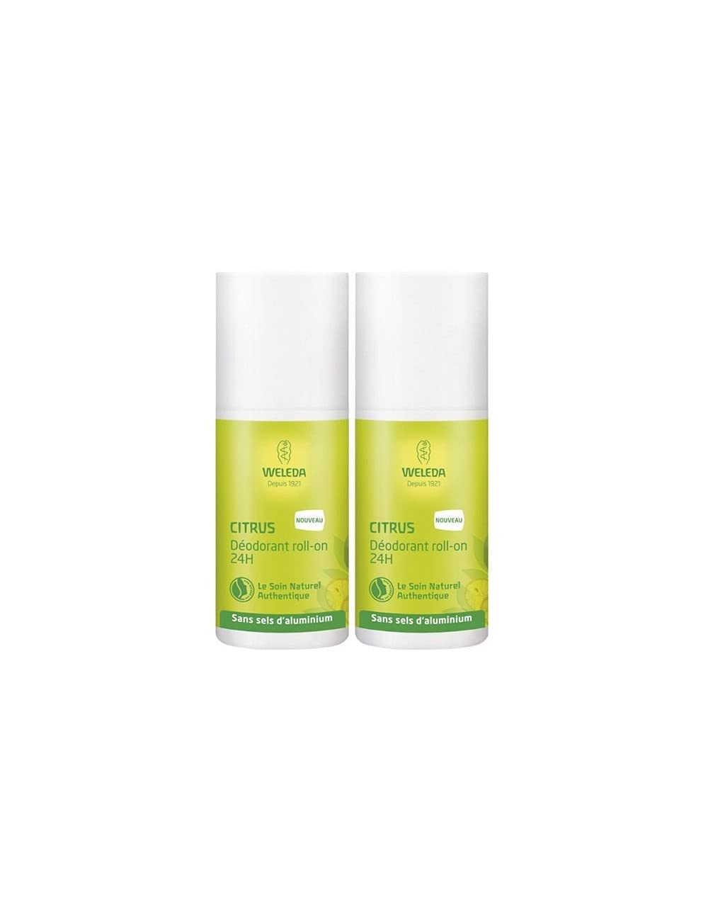 Weleda Citrus Roll-On 24H Deodorant Pack of 2 x 50 ml, ‎7.6100