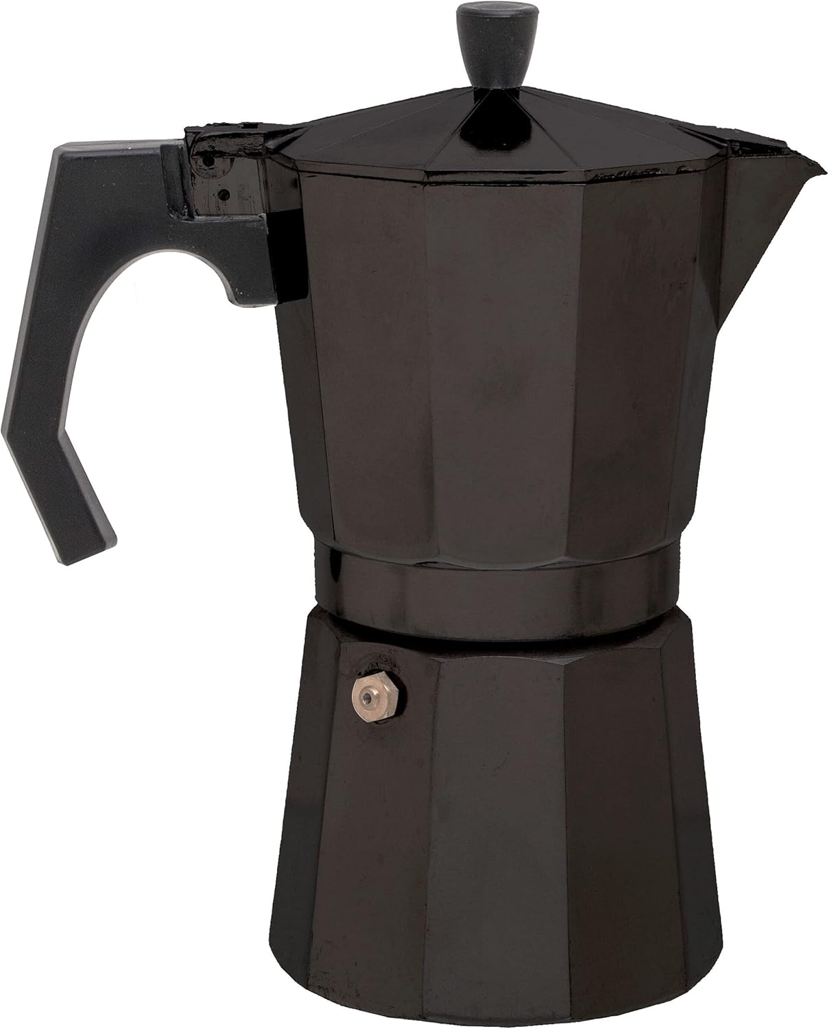 Verk Group Café Genuss Espresso Maker 9 Cups 450 ml Electric Gas Ceramic + Free eBook (Black)