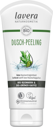 lavera Body peeling organic-rosmarin & organic green coffee, 200 ml