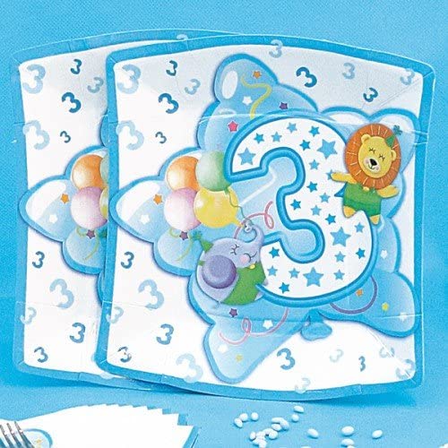 Givi Itali 19 cm Age 3 Baby Boy Square Dinner Plate (Pack of 10) – One size