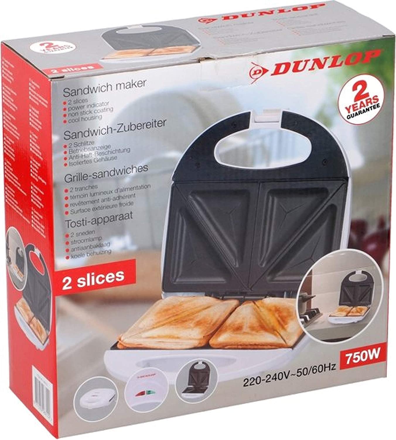 Dunlop Sandwich Toaster Sandwich Maker Barbecue Table Grill Griddle Contact Grill Panini Sandwich Toaster Maker