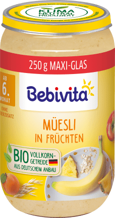 Bebivita Fruit & Cereals Muesli in fruits, from the 6th month, 250 g