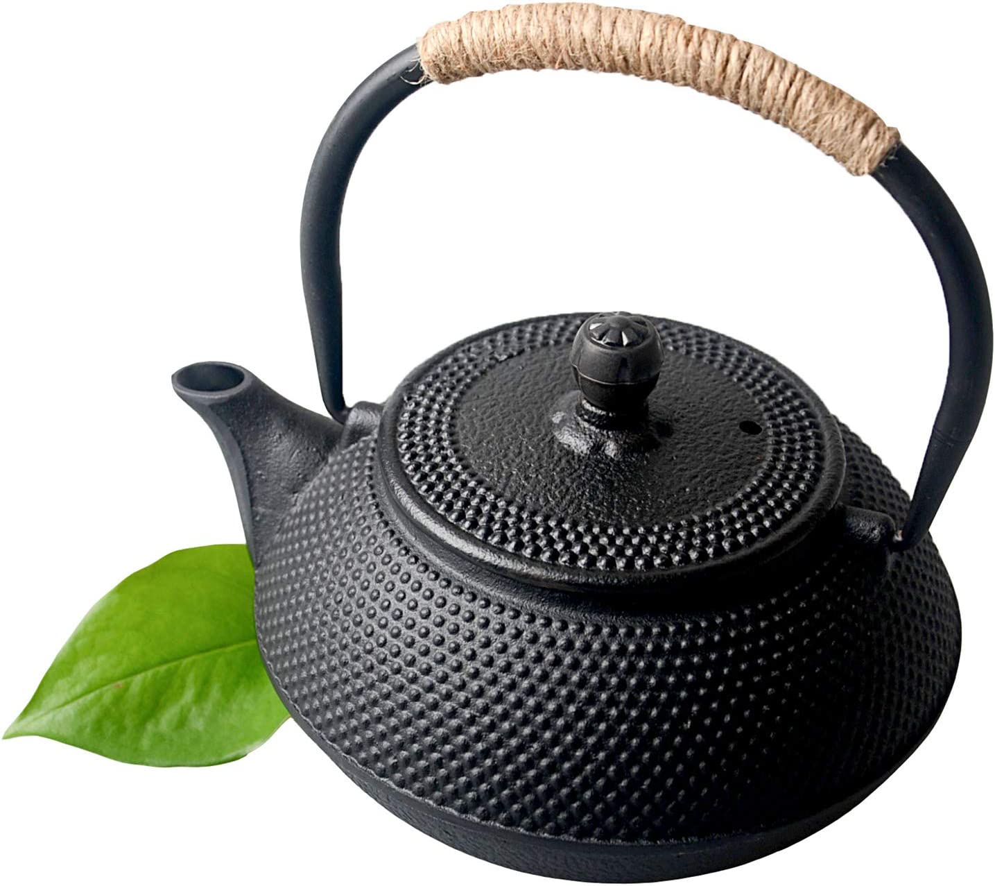 HwaGui Japanese Cast Iron Teapot with Tea Strainer for Loose Tea, 600ml