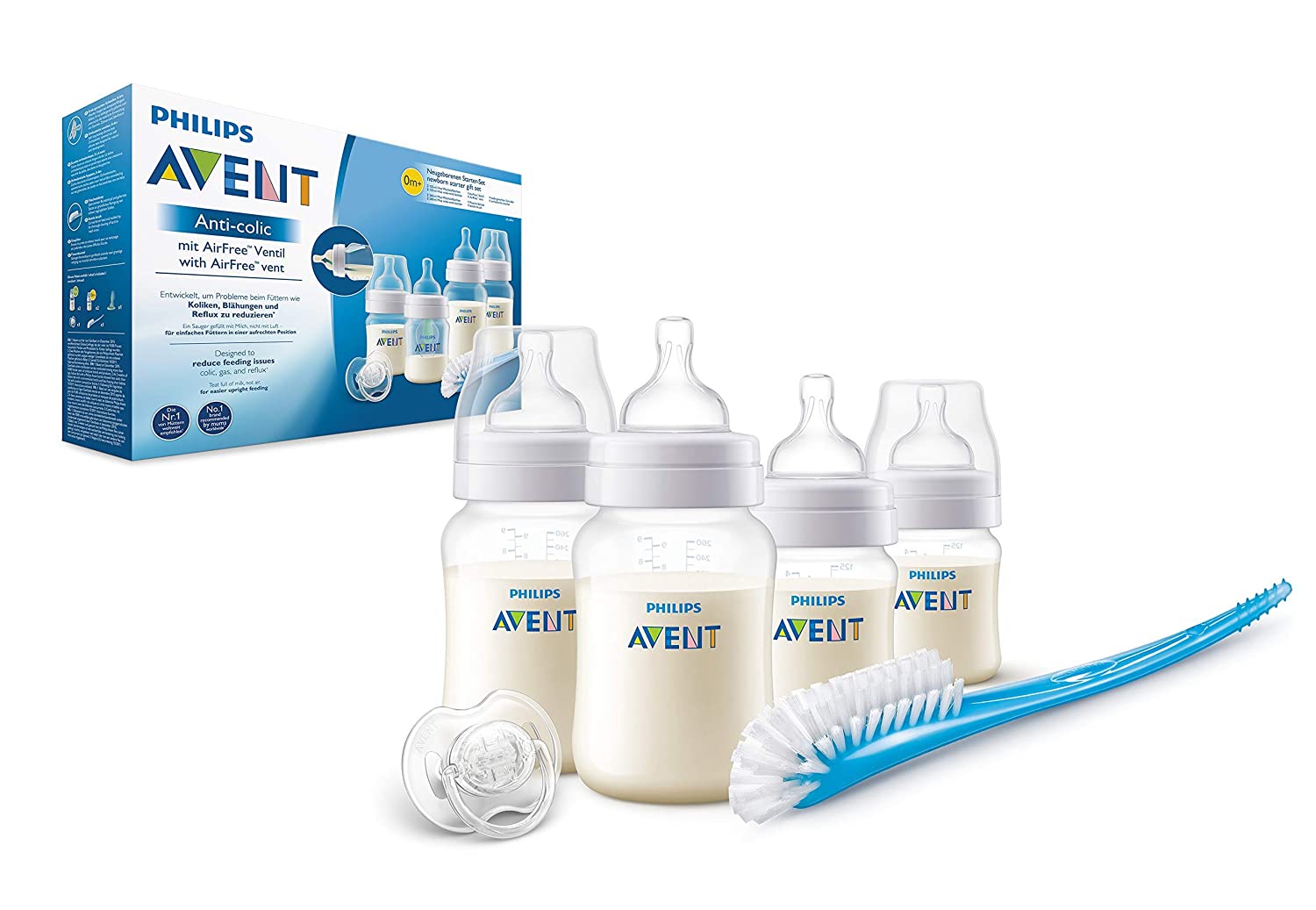Philips Avent Anti-Kolik mit AirFree-Ventil, Geschenkset (Modell SCD807/00)