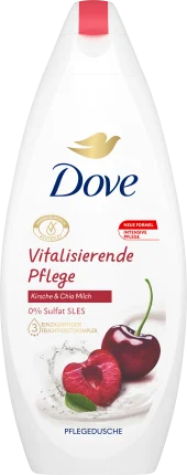 Dove Care shower with cherry & chia milk, 250 ml