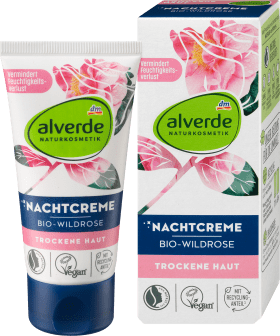 alverde NATURKOSMETIK Night cream wild rose, 50 ml