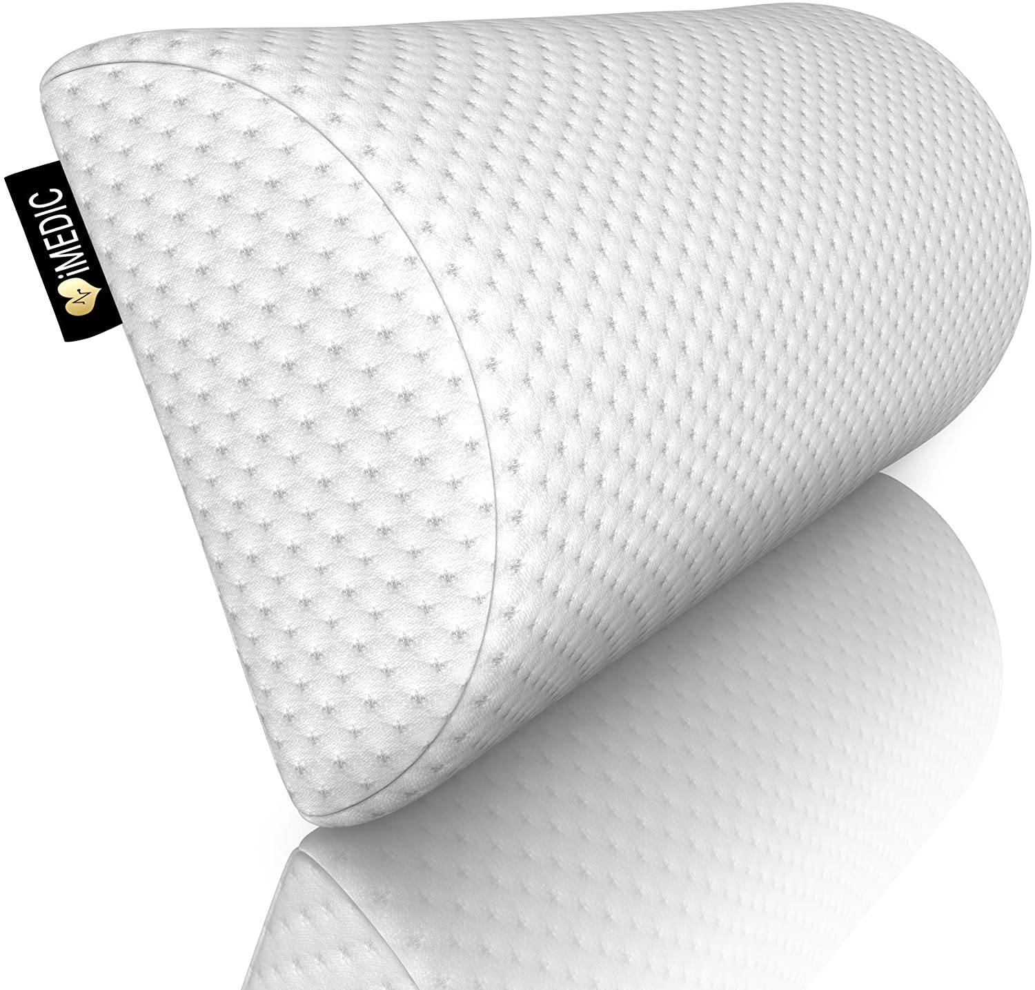 DIY Doctor \'Crescent\' Memory Foam Upholstered Pillow - For Neck, Lower Back, Knee, Legs, Feet, Practical Each Position!