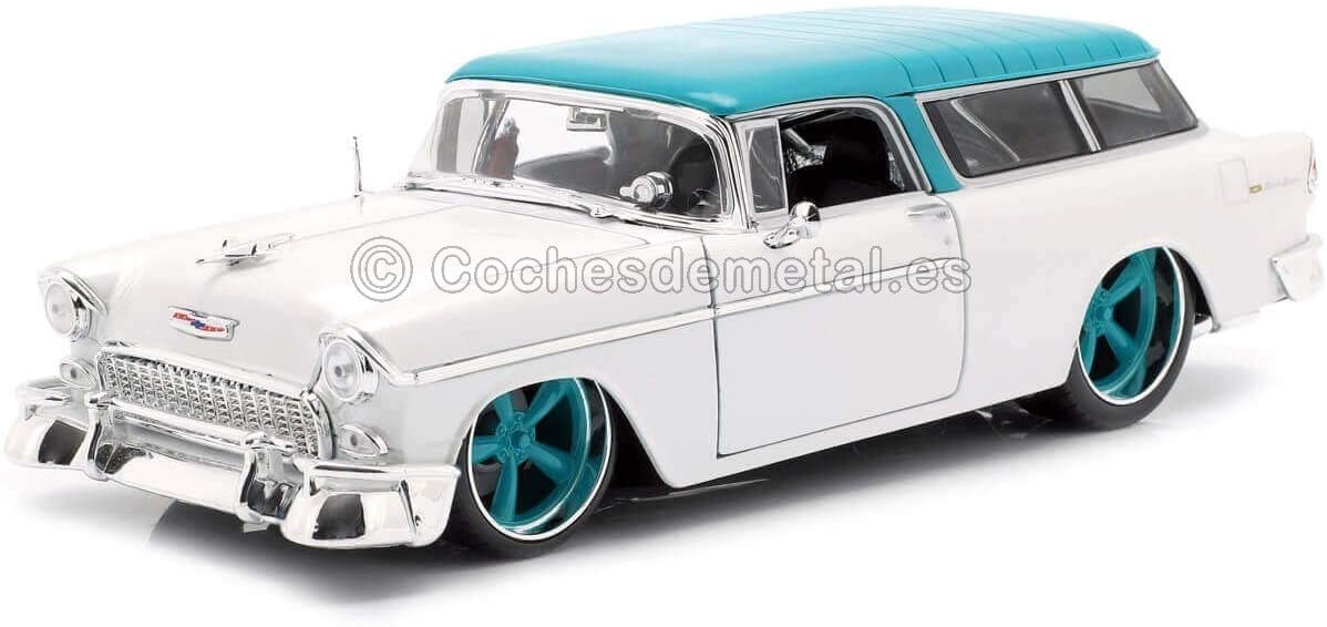 Bauer Spielwaren Maisto Compatible With Chevrolet Nomad Tuning 1955 White Turquoise Model Ca