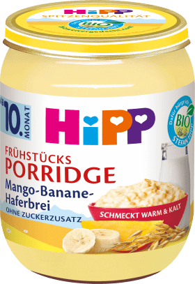 HiPP Fruit & Cereals Porridge Mango-banana porridge, from the 10th month, 160 g