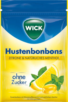 WICK Husten-Bonbon, Zitrone & Menthol, 72 g