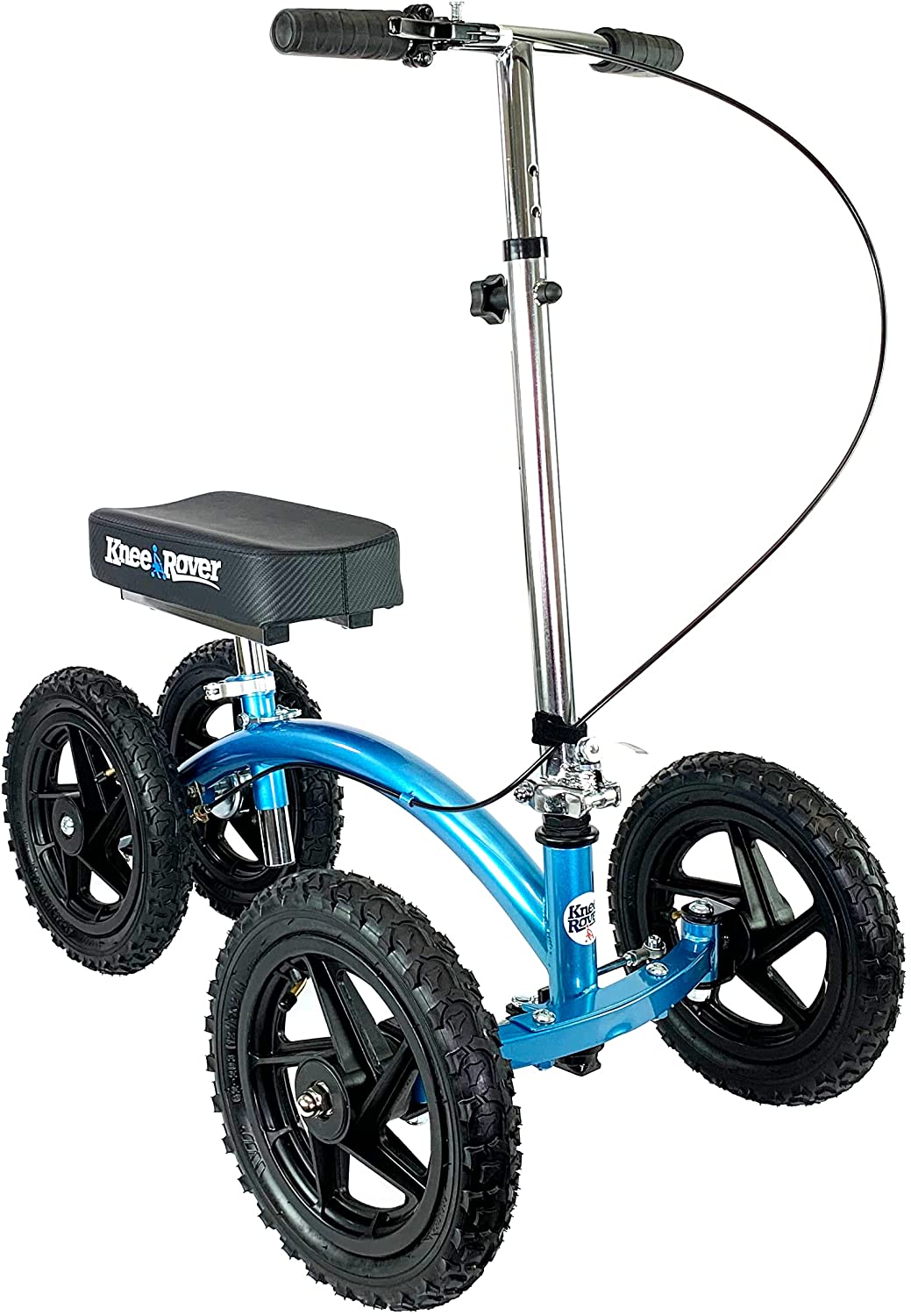 KneeRover Quad All-Terrain Knee Walker in Metallic Blue
