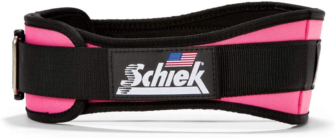 Schiek Weight Lifting Belt Pink Small