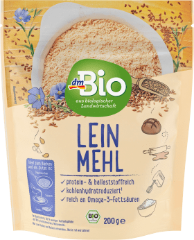 dmBio Flour, linen flour, 200 g