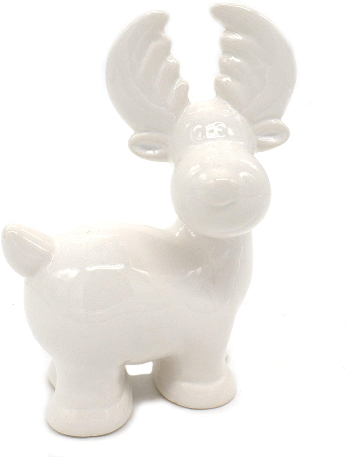 DARO DEKO Daro Decorative Ceramic Stag Figurine White