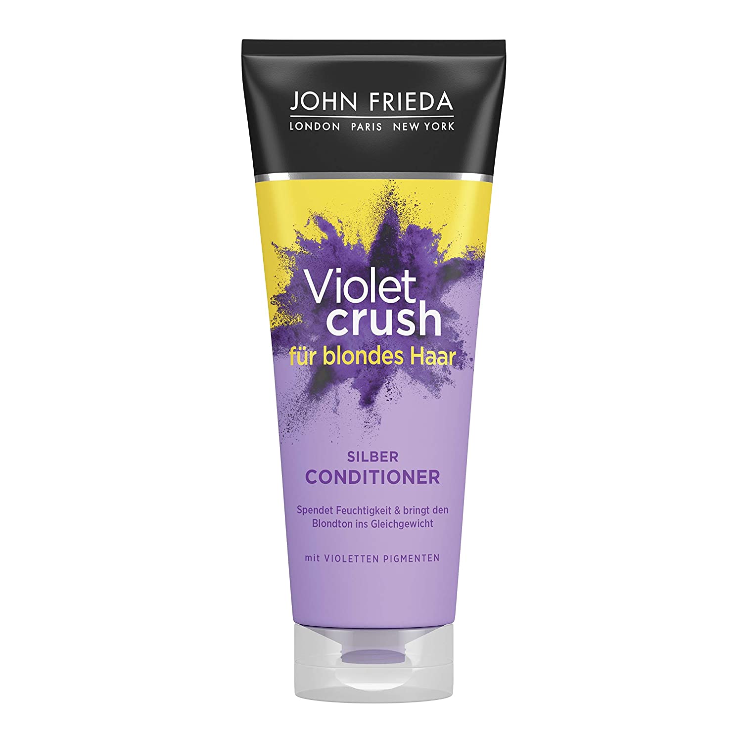 John Frieda Violet Crush - Anti-Yellowing Conditioner - Contents: 250 ml - Also Against Orange Tones - With Purple Pigments