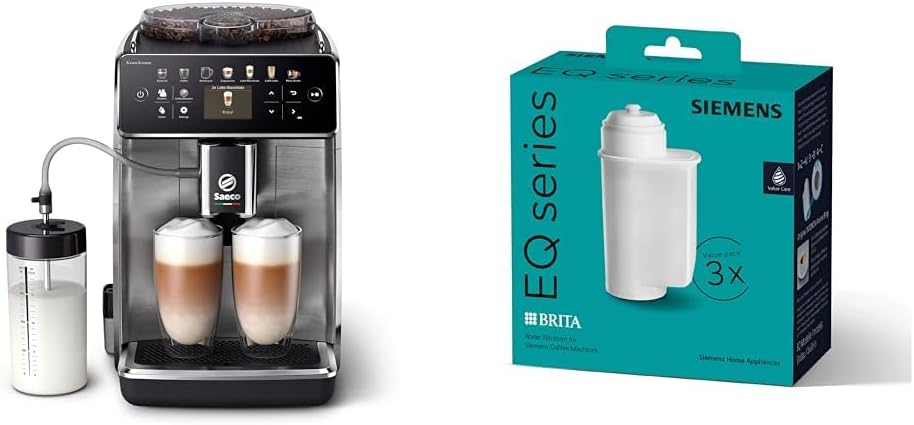 Philips Domestic Appliances Saeco Granaroma Fully Automatic Coffee Machine - 16 Coffee Specialities & Siemens Brita Intenza Water Filter TZ70033A