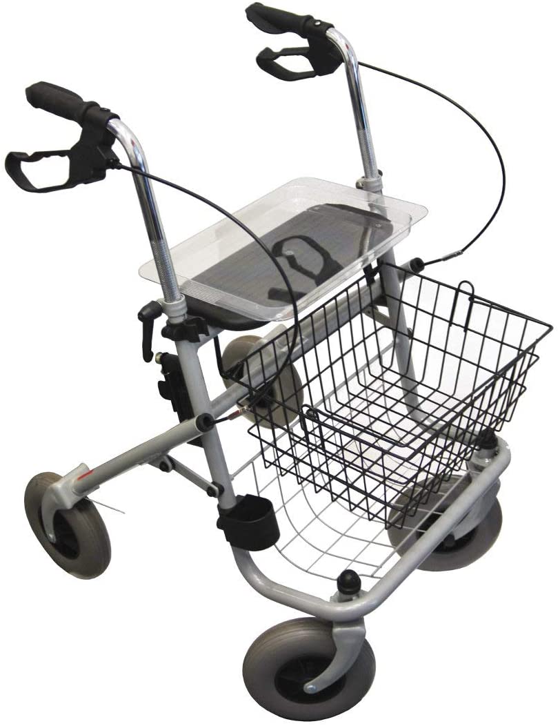 FabaCare Rollator with Fully Equipment, Folding Walking Frame, Standard Rol