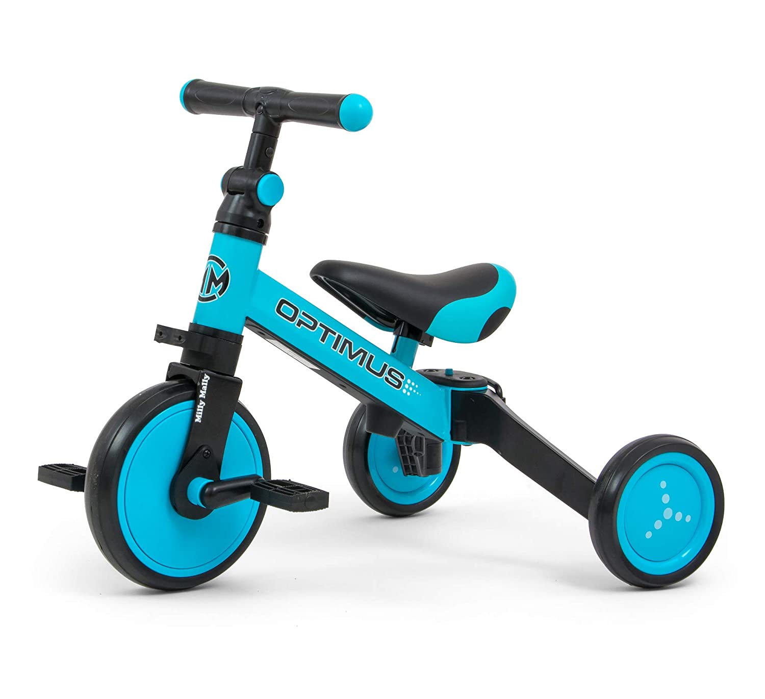 Milly Mally 5901761125078 Ride on 3-in-1 Optimus Blue, Blue