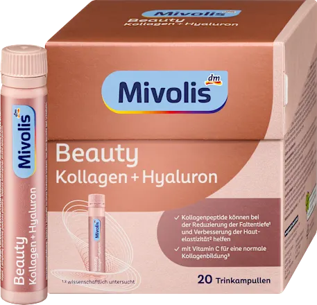 Mivolis Beauty Collagen + Hyaluron, Drinking Ampoule, 20 pcs, 500 ml