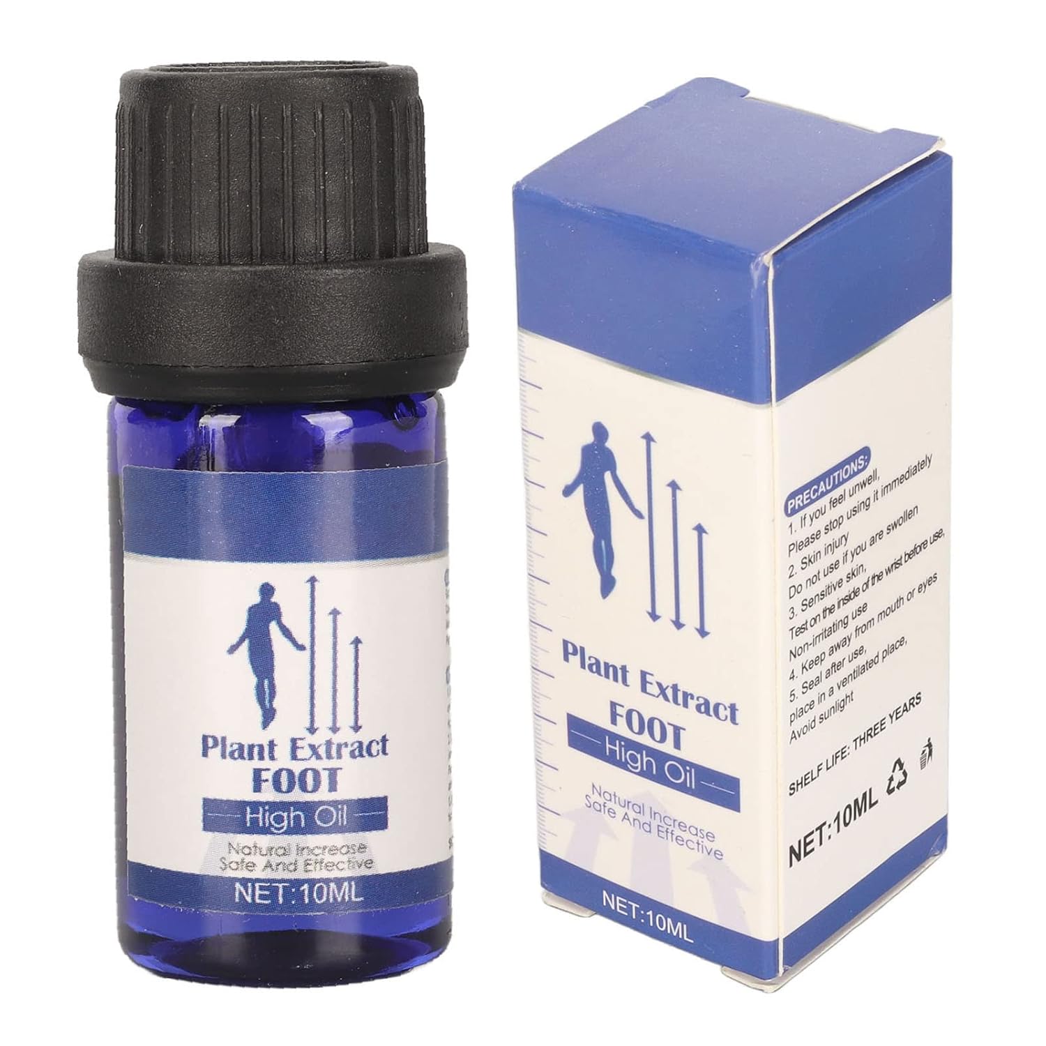 Fyearfly Height Increasing Oil, 10ml Height Growth Foot Oil, Safe, Mild, Strong Permeability, Height Increasing Essential Oil for Bone Growth