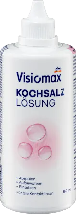Visiomax Contact lens care product saline solution, 360 ml