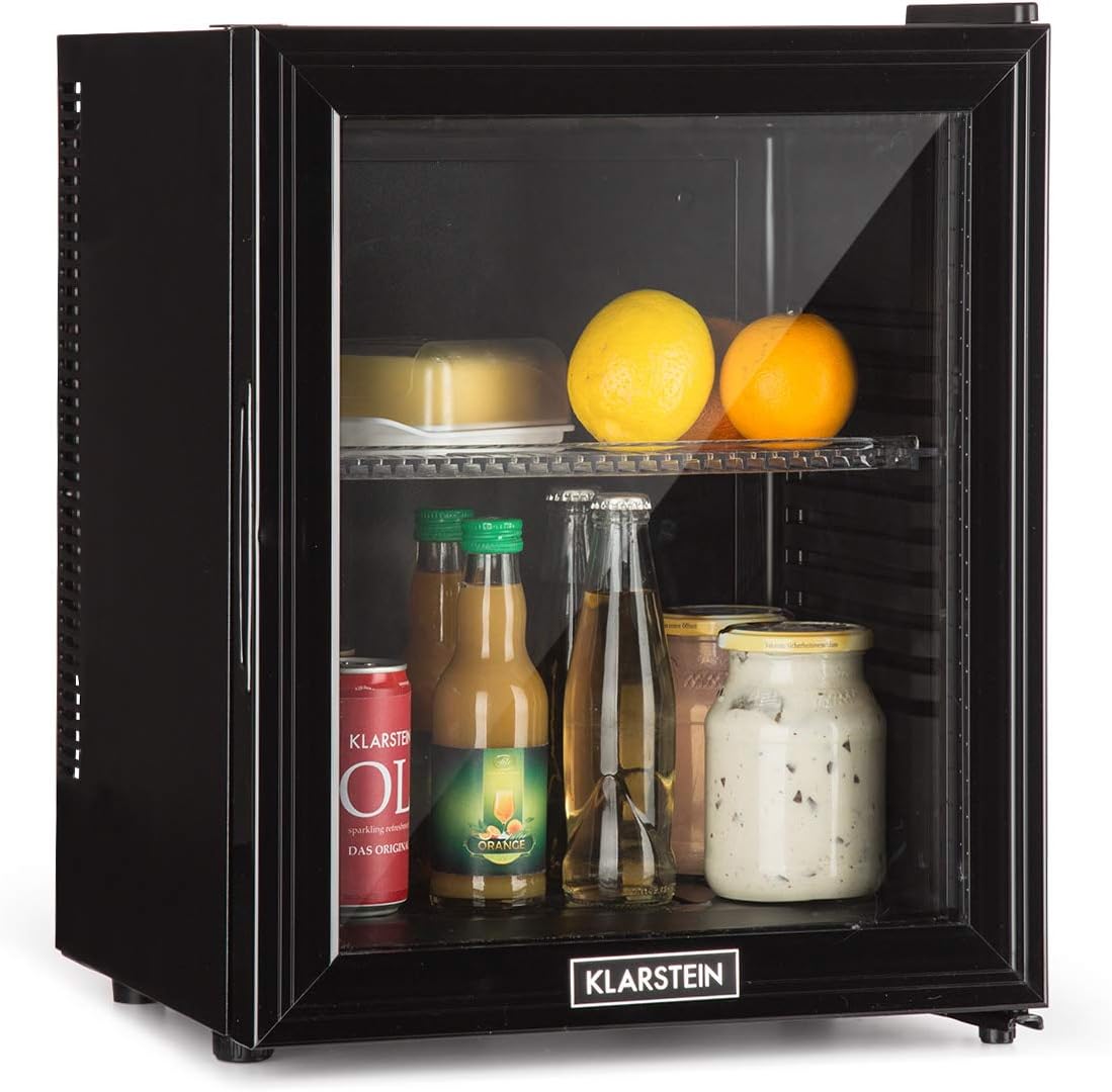 Klarstein Brooklyn Mini Fridge with Glass Door, 24 l