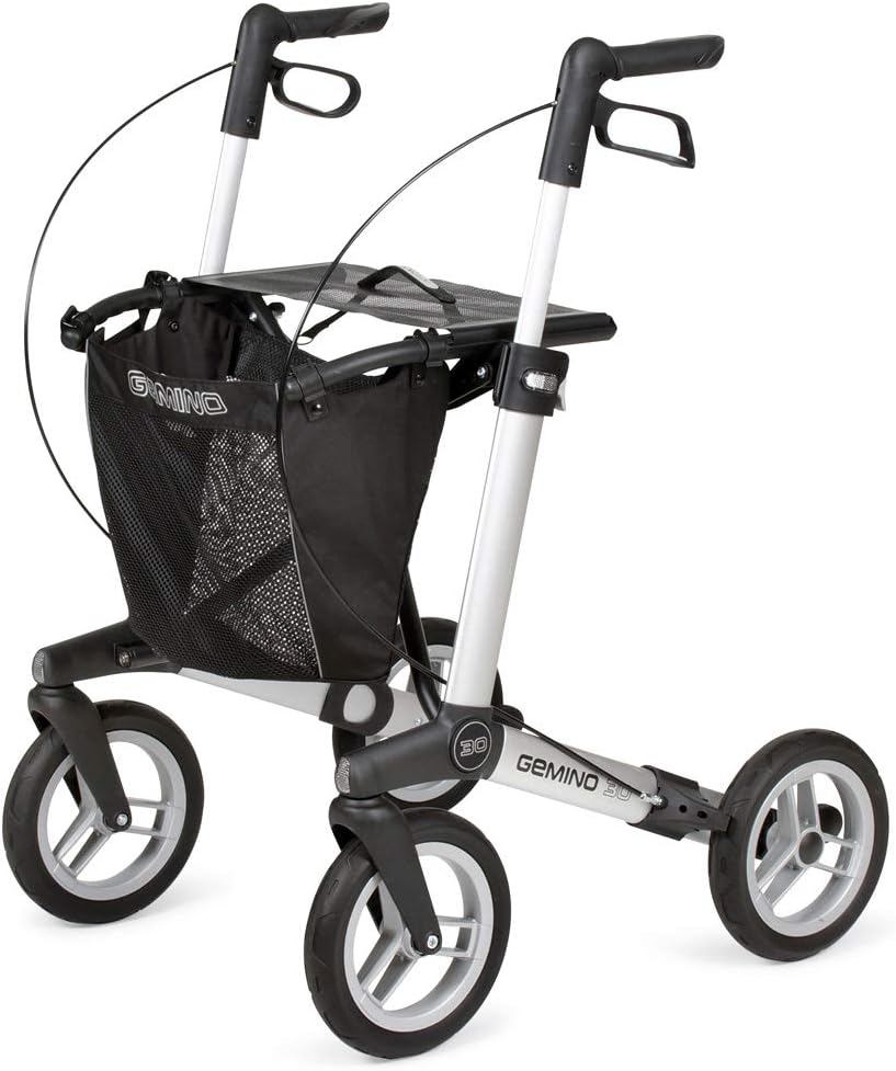 Sunrise Medical Gemino 30 M Comfort Outdoor Rollator Silver Grey