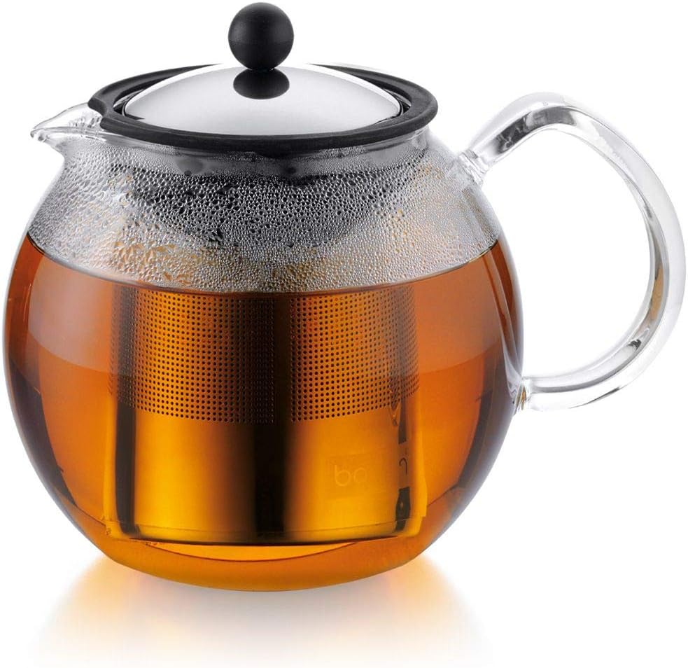 Bodum Assam Tea Maker (French Press System, Permanent Stainless Steel Filter)
