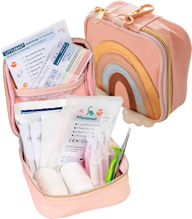 Rainbow first aid kit, 34 pieces