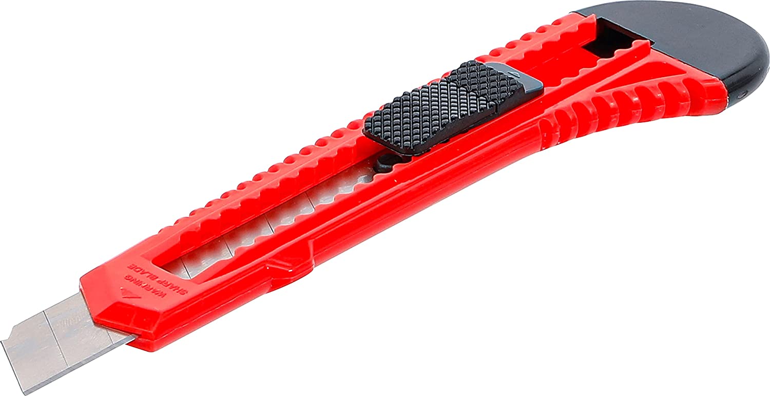 Kraftmann BGS Do it yourself 7970 | Utility Knife | Snap Off Blade 18 mm | Cutter Knife | Carpet Knife | Snap Off Knife