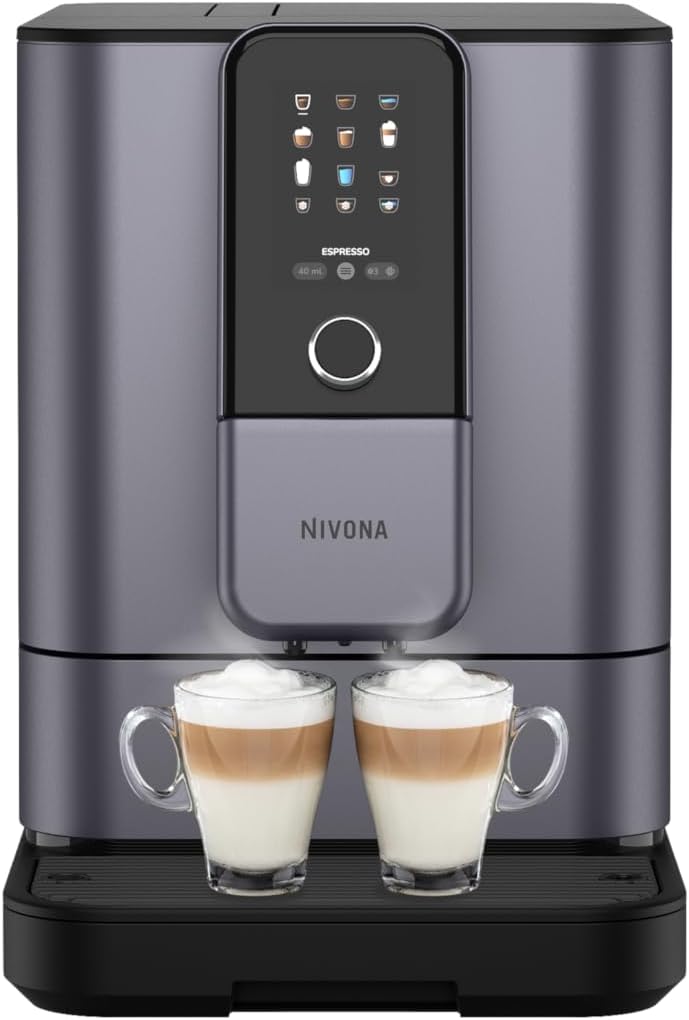 Nivona NIVO8\'107 NIVO 8107 Fully Automatic Coffee Machine in Pearl Blue with Chilled Brew